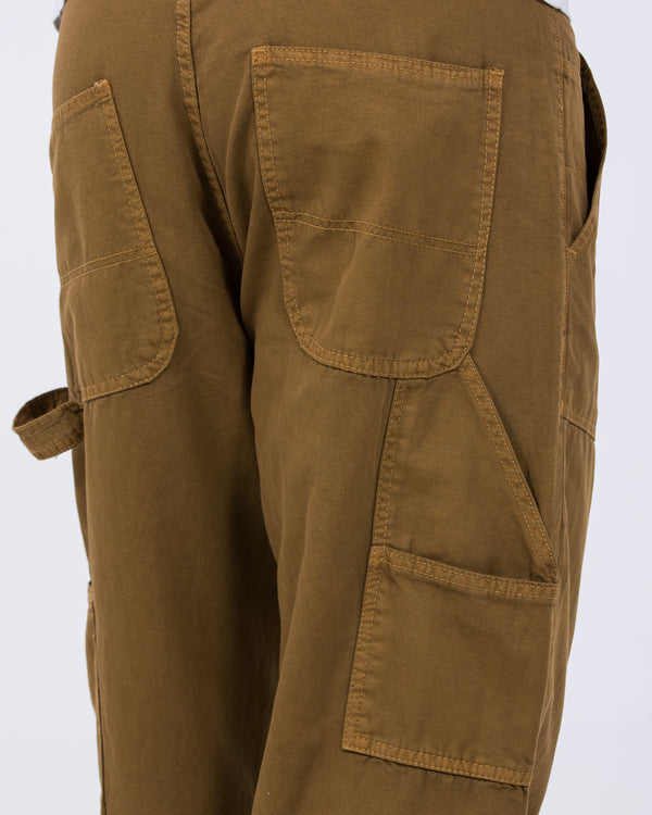 2t Calum Tall Loose Fit Carpenter Trousers (tan)