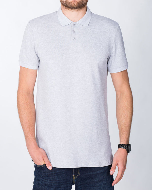 2t Jack Slim Fit Tall Polo Shirt (heather grey)