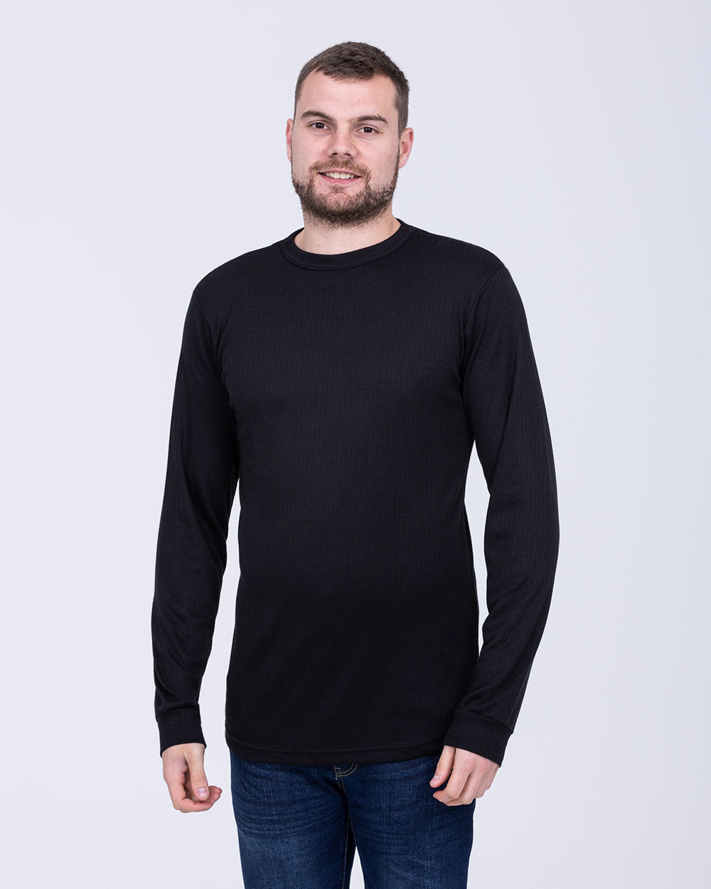 2t Long Sleeve Mens Extra Tall Taller Long Longer Thermal Baselayer black Tall Mens Clothing 2tall