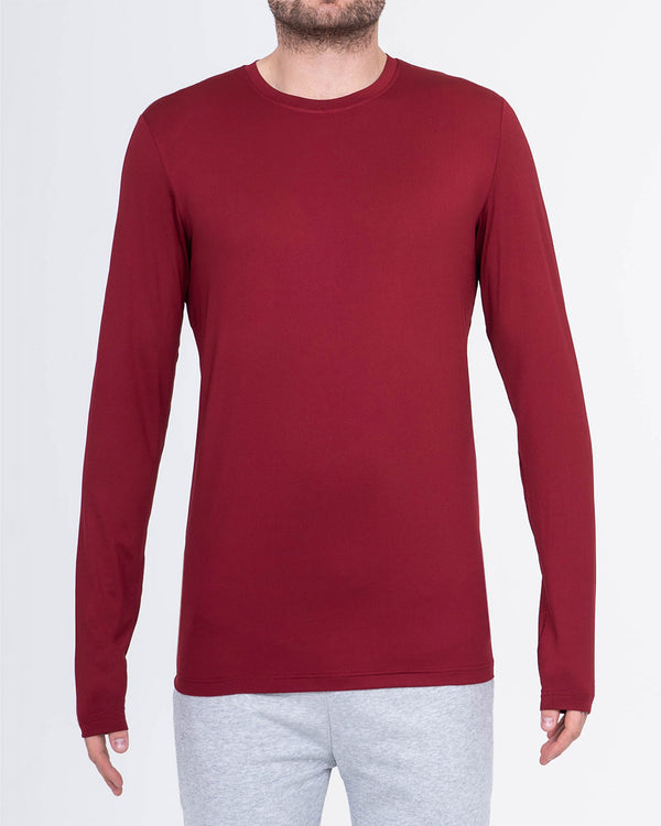 2t Long Sleeve Impact Training Top (burgundy)