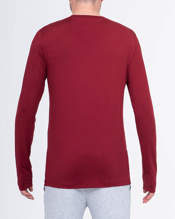 2t Long Sleeve Impact Training Top (burgundy)