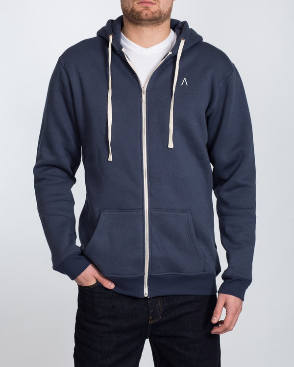 2t Zip Up Tall Hoodie (navy)