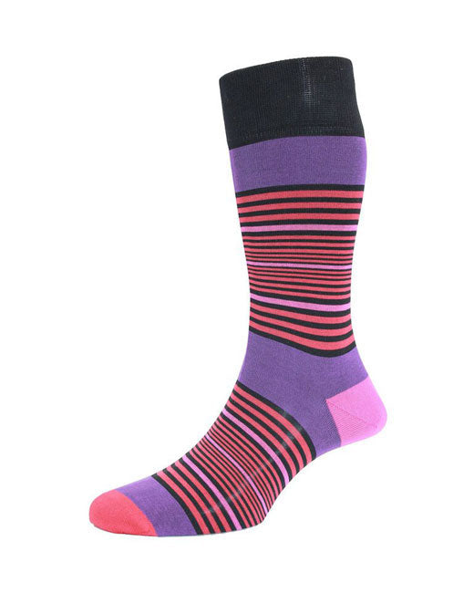 HJ Hall Charlotte Cotton Striped Socks 3 Pack