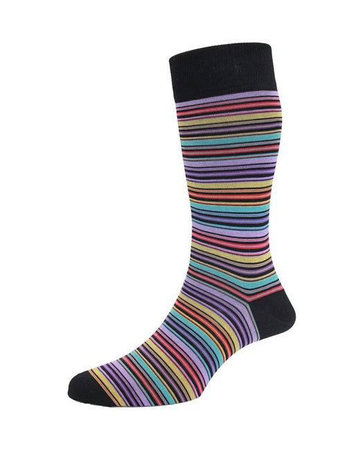 HJ Hall Boston Cotton Striped Socks 3 Pack