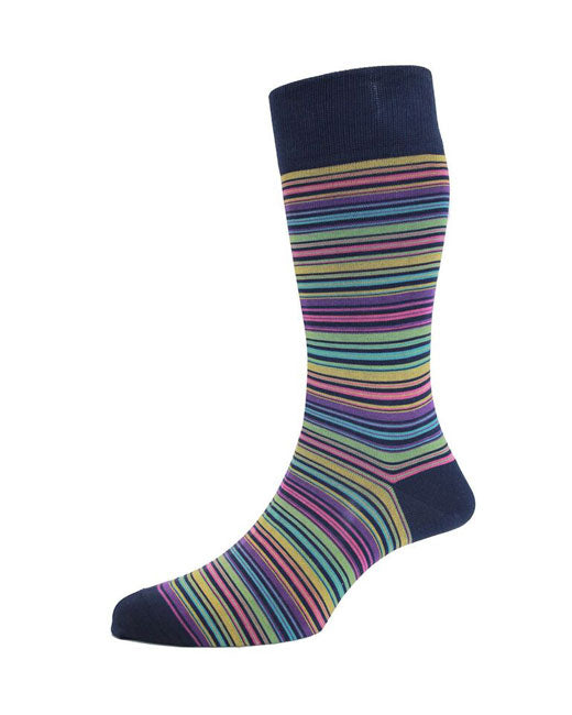 HJ Hall Boston Cotton Striped Socks 3 Pack