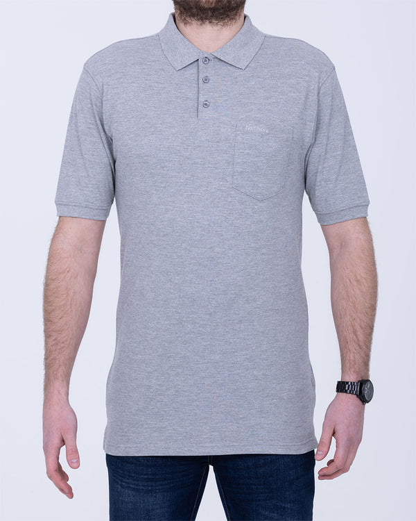 North 56 Regular Fit Tall Polo Shirt (grey melange)