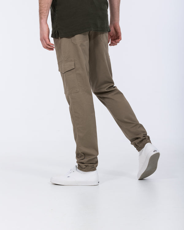 2t Fabio Regular Fit Tall Stretch Cargo Trousers (taupe)