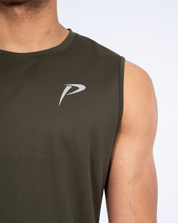 Parell Evolve Tall Sleeveless Training Top (khaki)