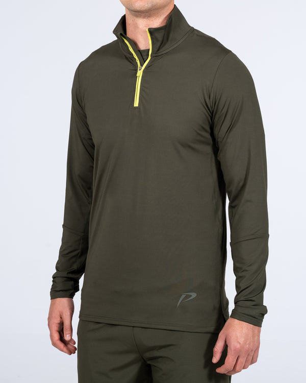 Parell Evolve Tall Quarter Zip Training Top (khaki)