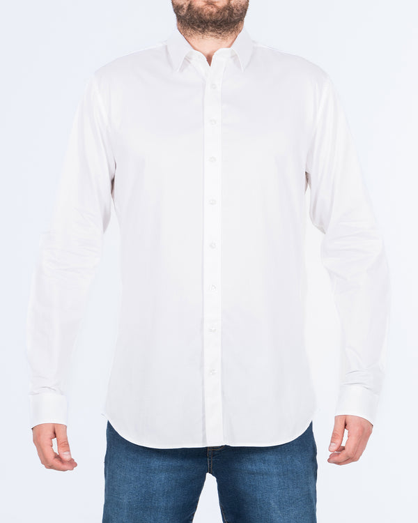 2t Regular Fit Extra Tall Formal Shirt (white)