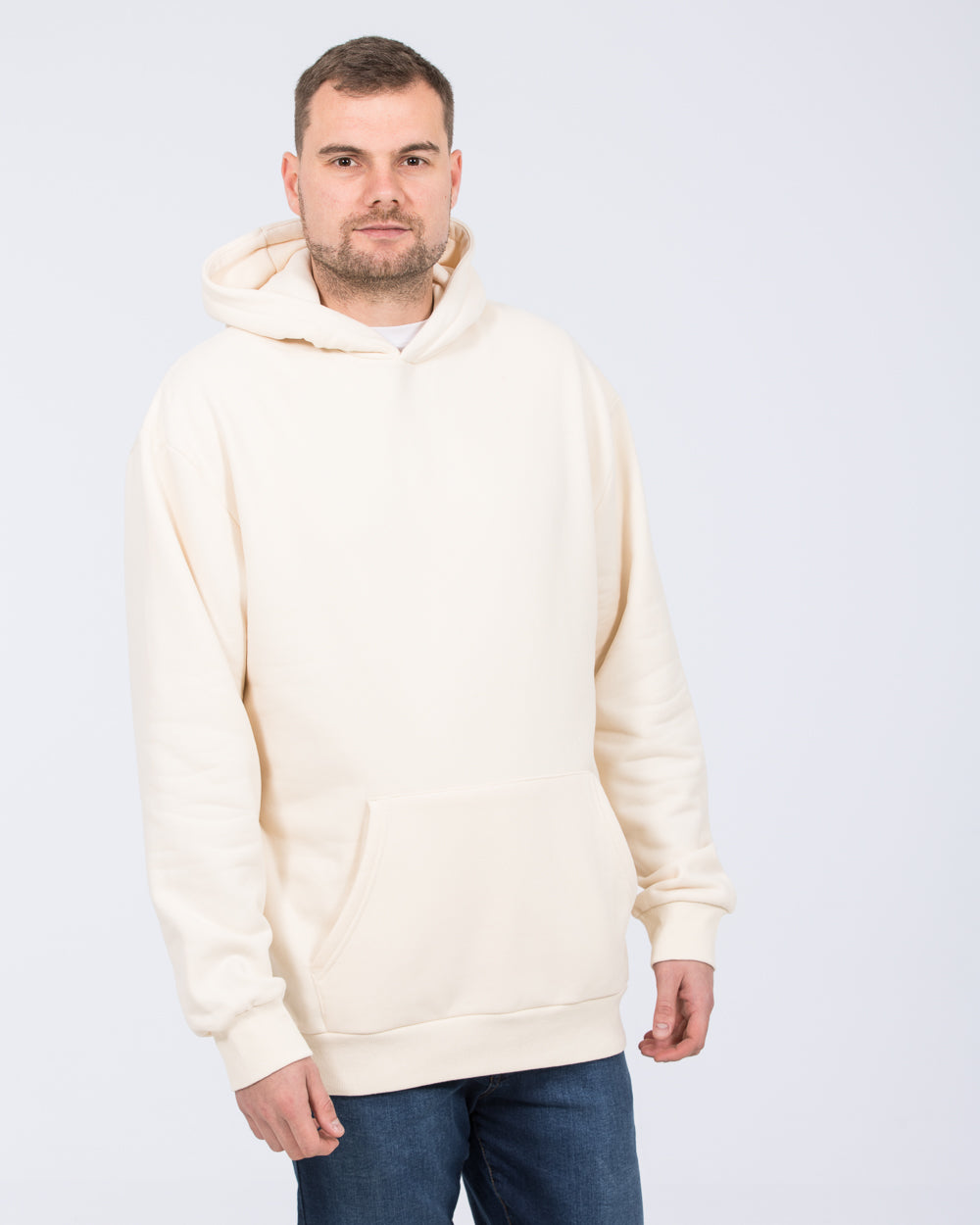 2t Blaine Tall Heavyweight Oversized Hoodie ecru