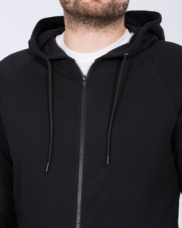 Essentalls Tall Zip Up Hoodie (black)