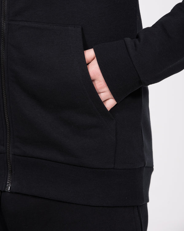 Essentalls Tall Zip Up Hoodie (black)