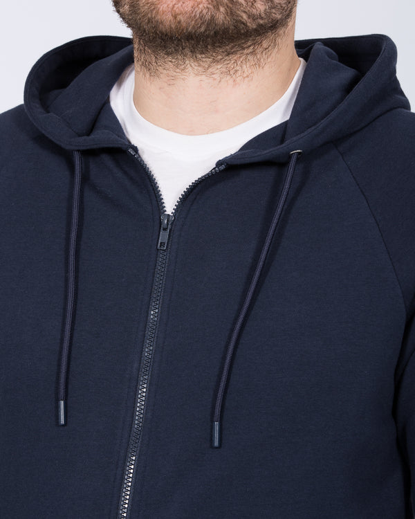 Essentalls Tall Zip Up Hoodie (navy)