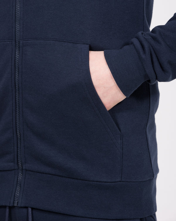 Essentalls Tall Zip Up Hoodie (navy)