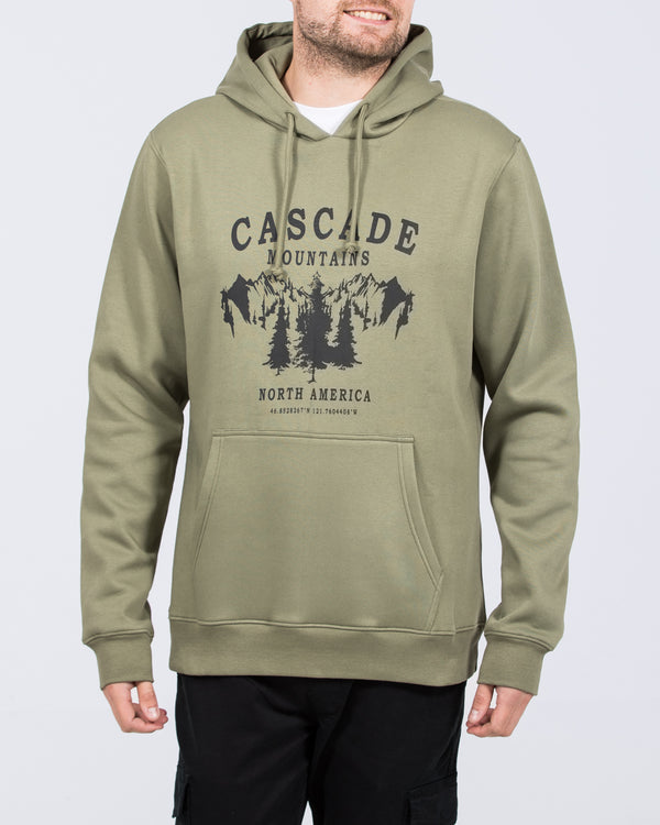 2t Brodie Tall Cascade Regular Fit Hoodie (khaki)