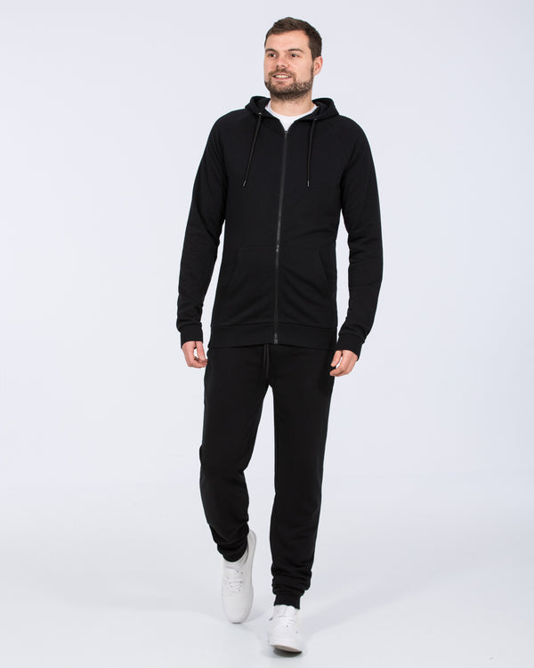 Essentalls Tall Zip Up Hoodie (black)