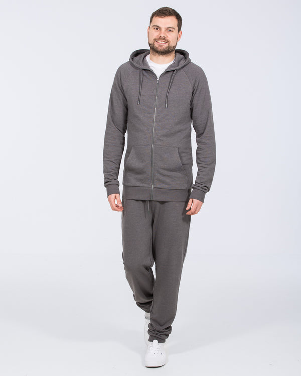 Essentalls Tall Zip Up Hoodie (charcoal)