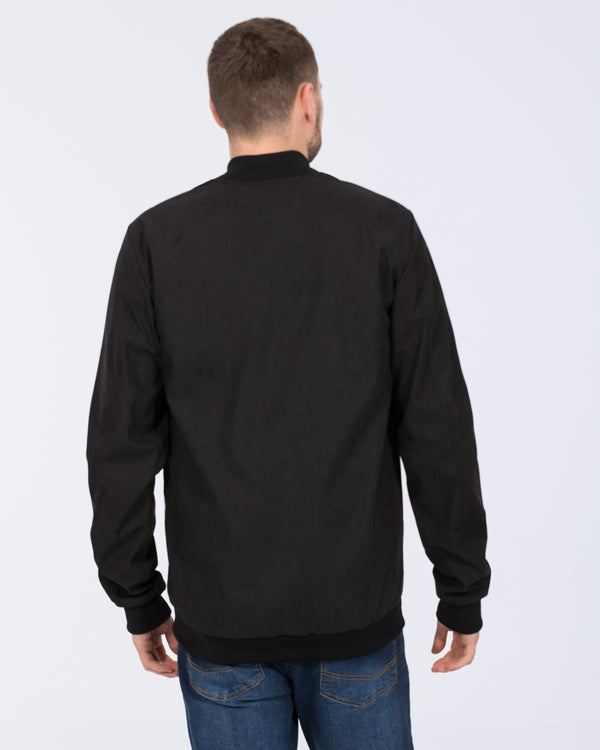 2t Sonny Tall Peached Skin Bomber Jacket (black)