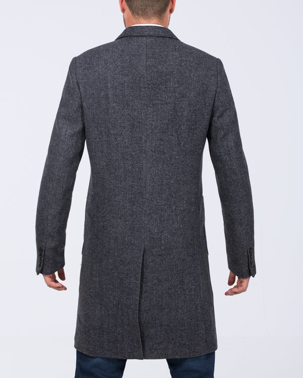 Skopes Edgley Tall Overcoat (grey herringbone)