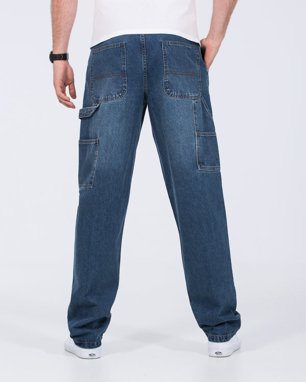 2t Hudson Tall Loose Fit Carpenter Jeans (mid wash)