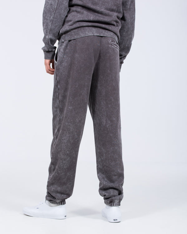 2t Keegan Tall Acid Wash Oversized Joggers (black)