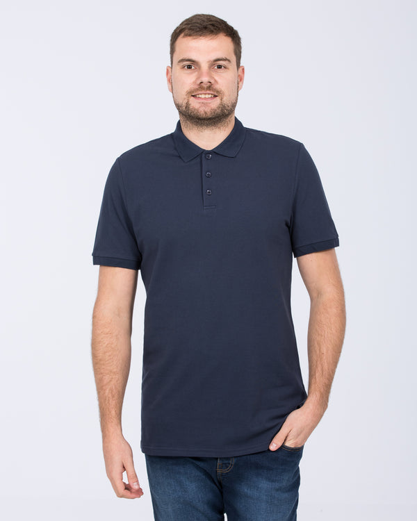 2t Cameron Regular Fit Tall Polo Shirt (navy)