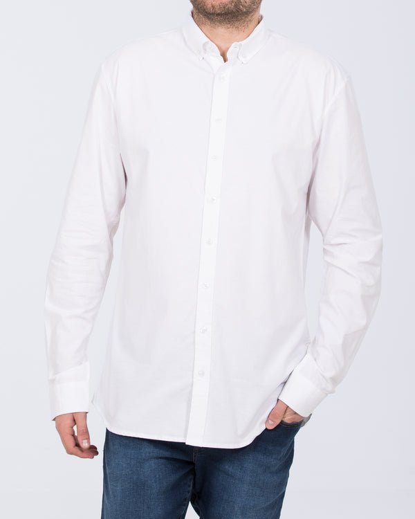 2t Russell Regular Fit Tall Oxford Shirt (white)