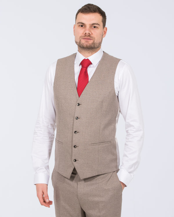 Skopes Jodrell Slim Fit Tall Suit Waistcoat (stone)