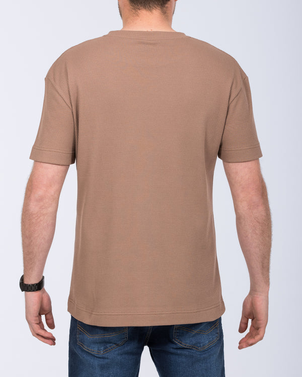 2t Tall Waffle Oversized T-Shirt (taupe)