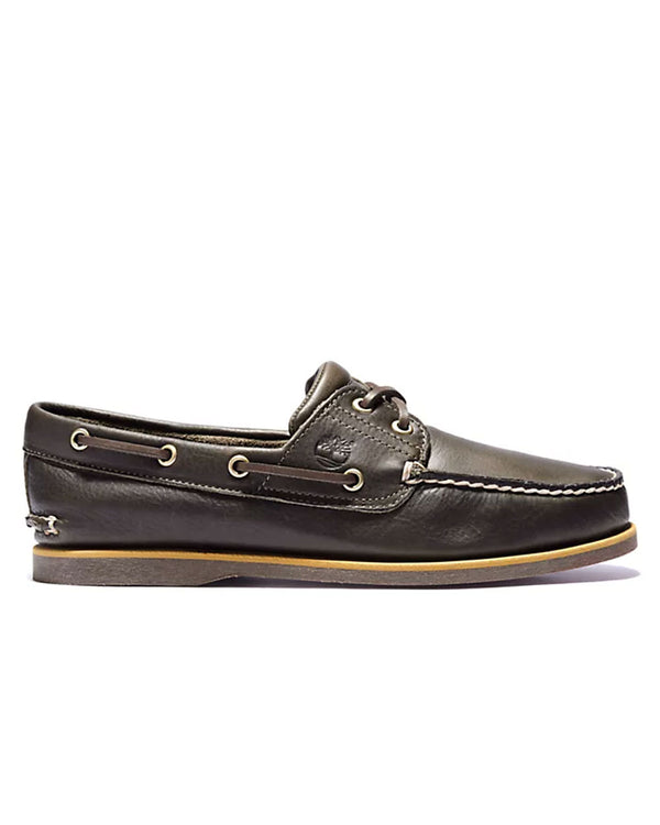 Timberland Full Grain Boat Shoe (dark olive)