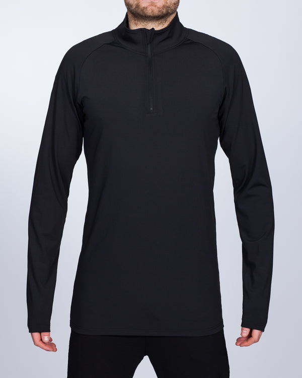 2t Long Sleeve Quarter-Zip Training Top (black)