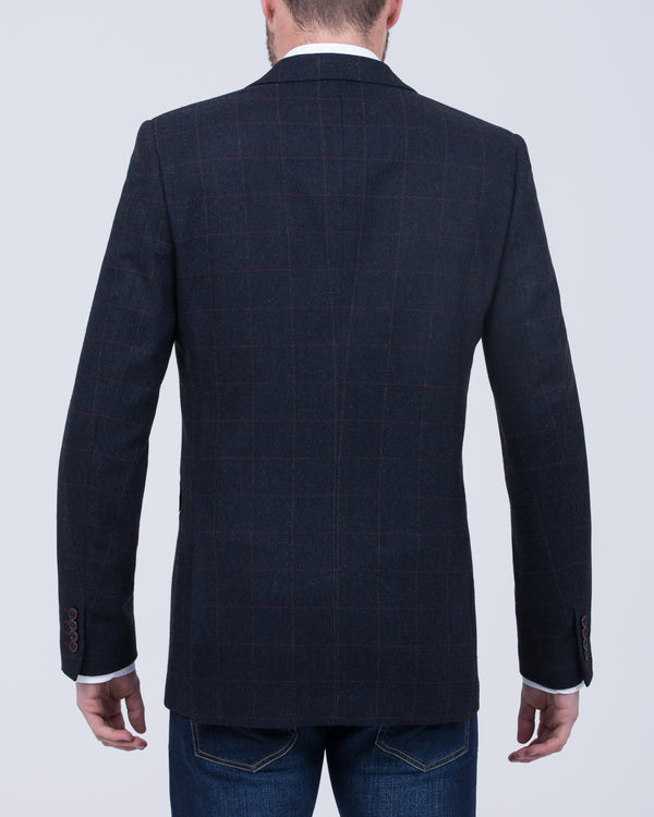 Skopes Aiken Tall Blazer (navy/red check)