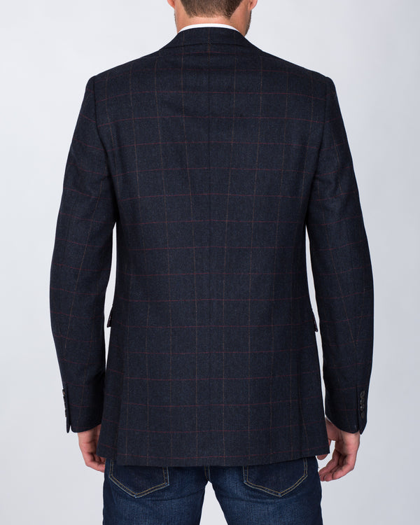 Skopes Slim Fit Tall Tweed Blazer (navy)