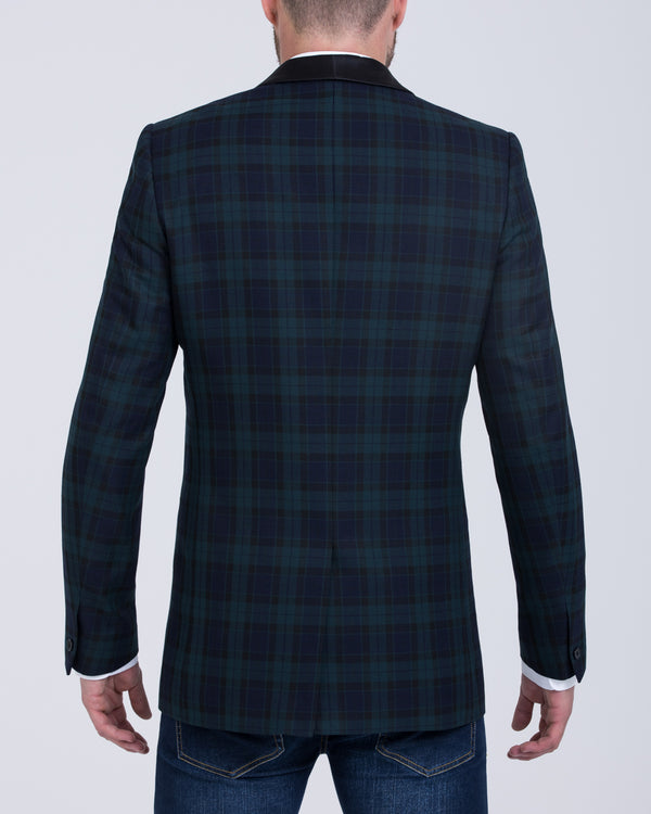 Skopes Sanchez Tall Blazer (navy/green check)