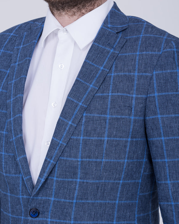 Skopes Trevor Tall Blazer (navy/blue check)