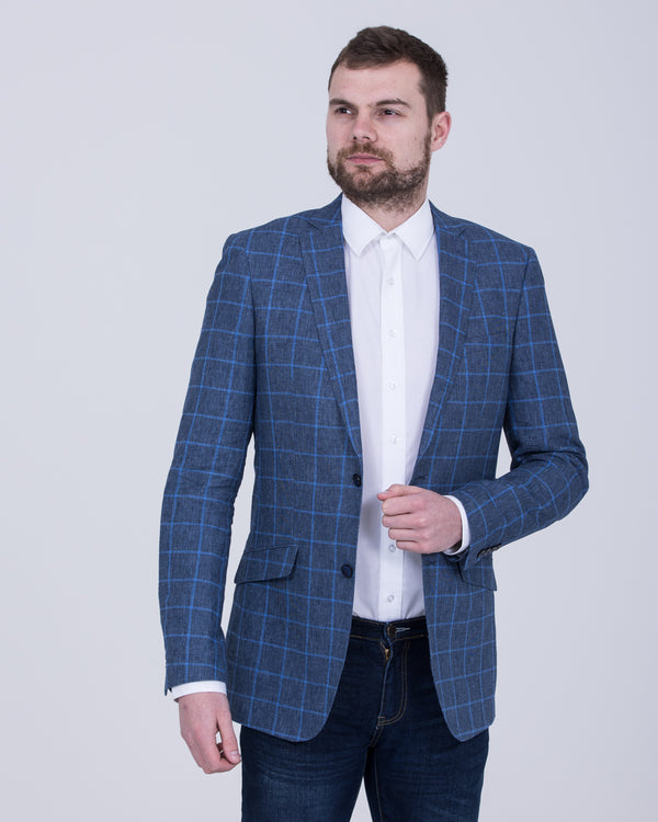 Skopes Trevor Tall Blazer (navy/blue check)