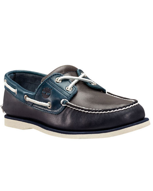 Timberland 2-Eye Boat Shoe (navy/tornado grey)