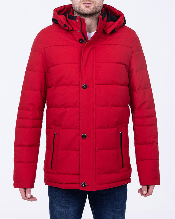 Cabano Tall Fleece Lined Puffer Jacket (cherry)