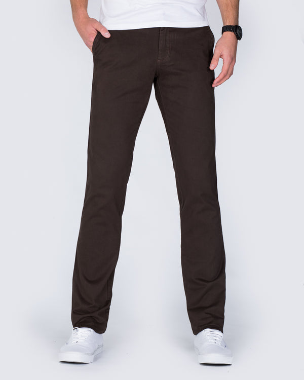 Redpoint Oakville Slim Fit Chinos (dark brown)