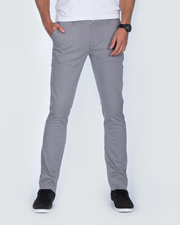 Ed Baxter Slim Fit Tall Chinos (grey)