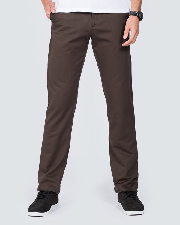 Ed Baxter Regular Fit Tall Chinos (grey)