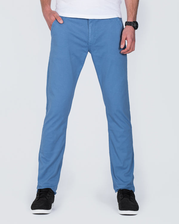 Cub Fox Tapered Fit Tall Chinos (bleu horizon)