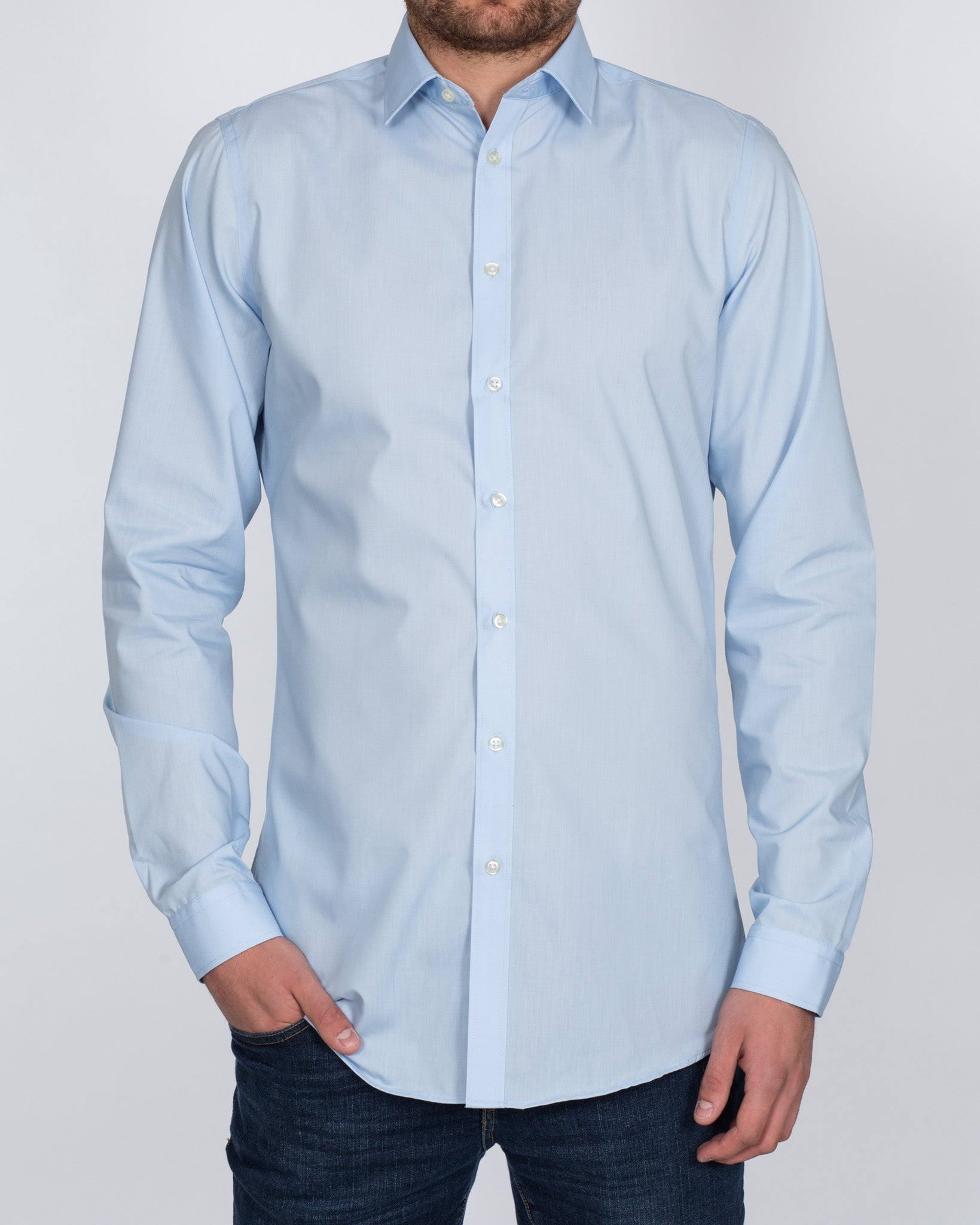 Double Two Slim Fit Tall Shirt (blue)