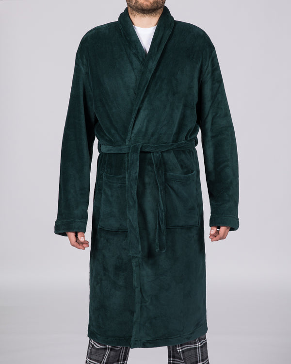 2t Tall Fleece Dressing Gown (bottle green)