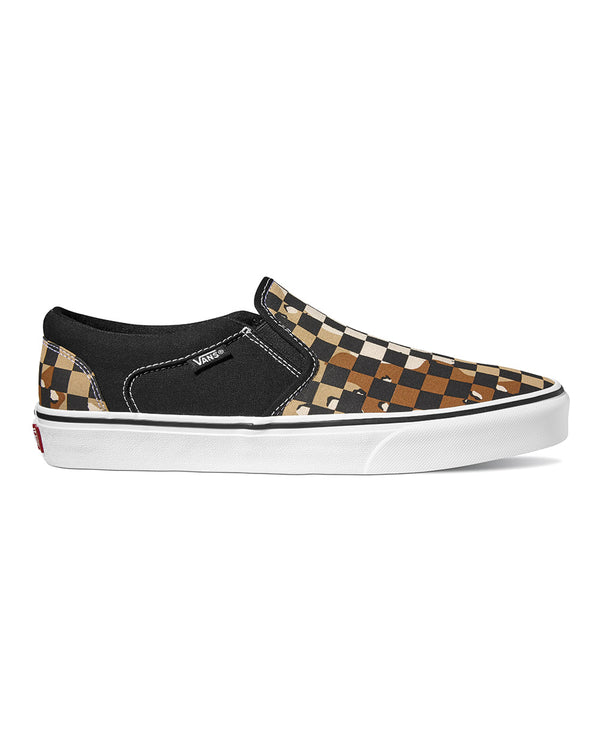 Vans Asher Camo Check (black/white)