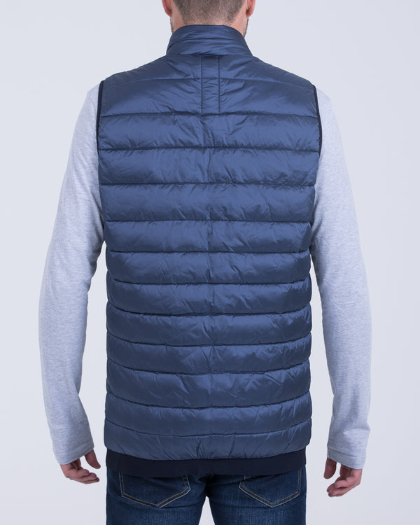 Cabano Tall Quilted Gilet (blue)