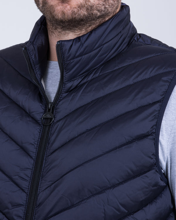 Cabano Tall Quilted Gilet (navy)