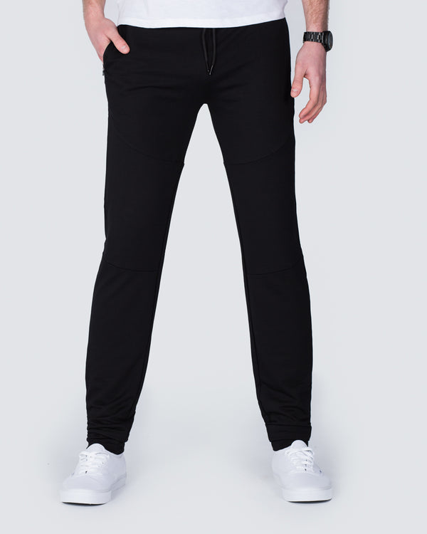 2t Declan Slim Fit Tall Training Joggers (black)