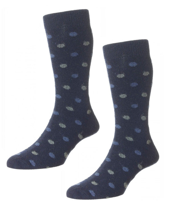 HJ Hall Mannion Spot Merino Wool Socks 2 Pack